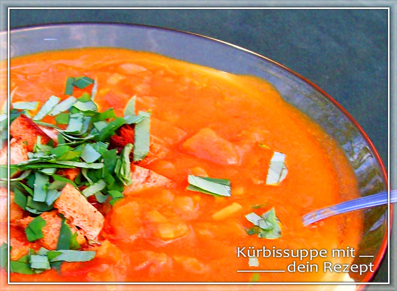 Kürbissuppe mit Croutons