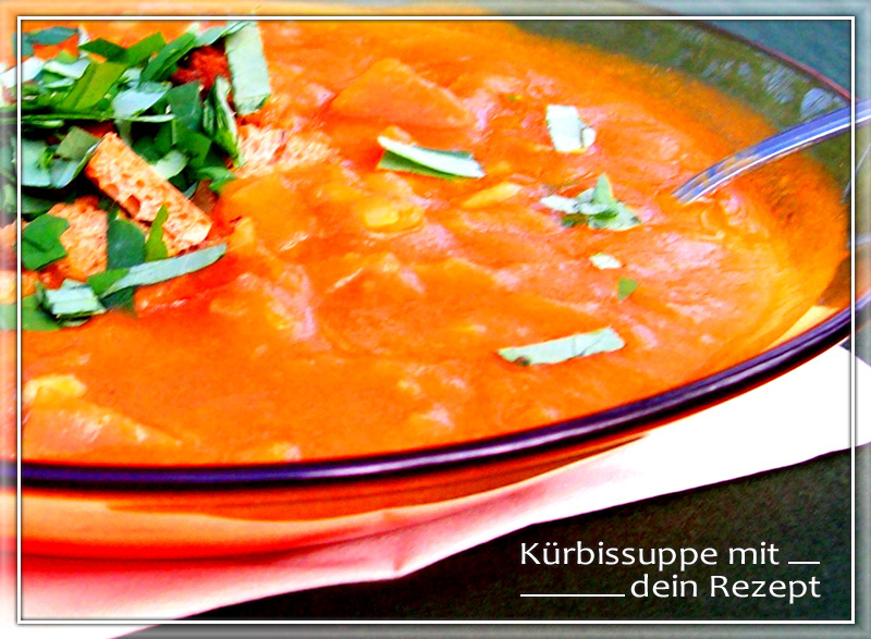 Kürbissuppe mit Lauch