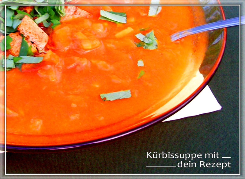 Kürbissuppe mit Mais