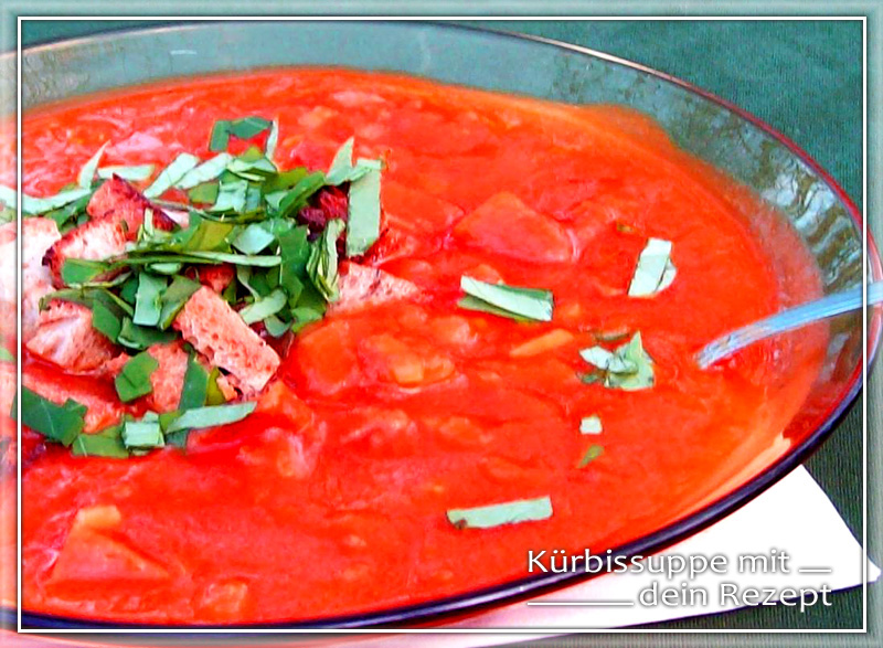 Kürbissuppe mit Maroni