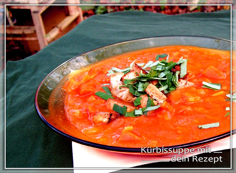 Kürbissuppe mit Topinambur