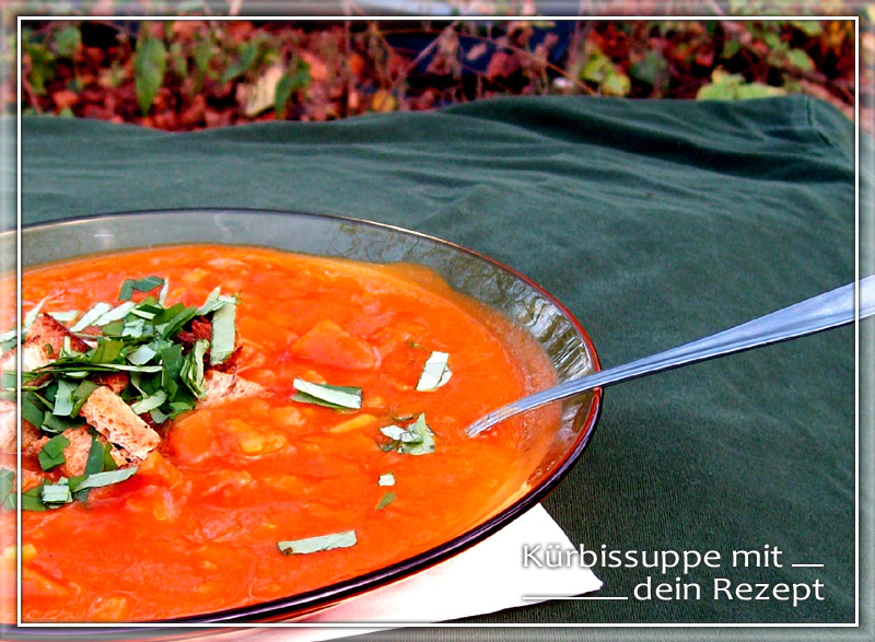 Kürbissuppe mit Yacon Wurzel